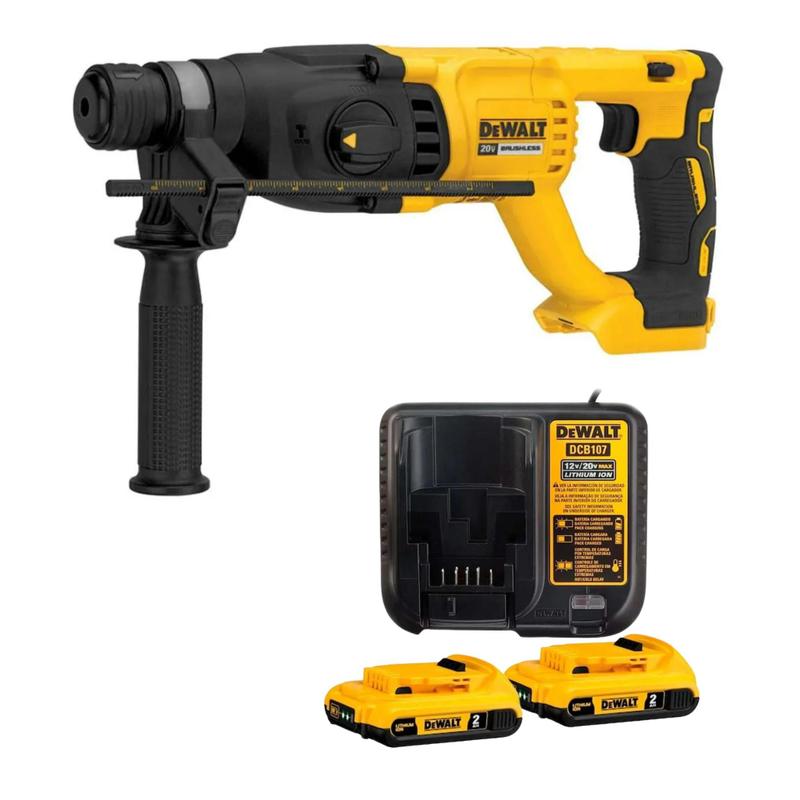 Martelete Perfurador/Rompedor 20V MAX SDS Plus 1'' (26mm) com Potência de 2,6J e 2 Baterias de 5Ah - DCH133B-B3