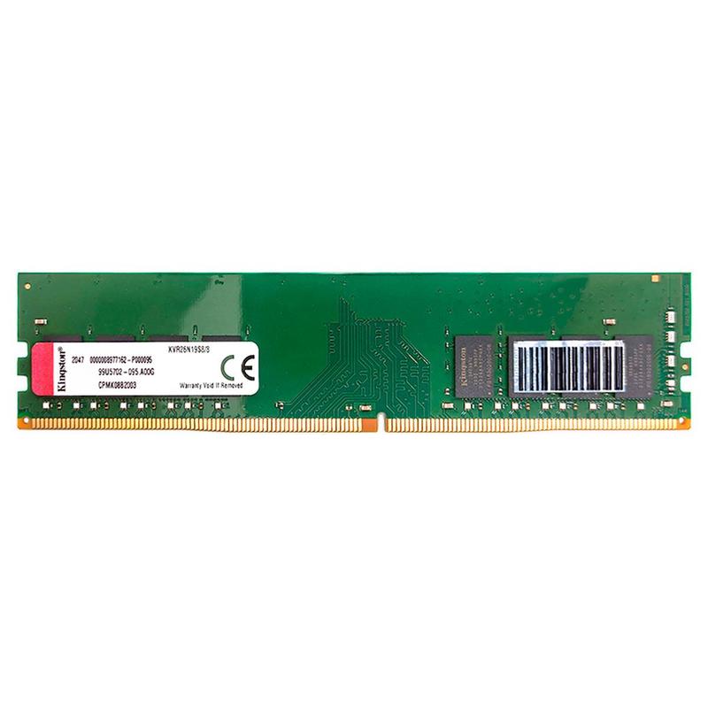 Memória 8GB Kingston, DDR4, 2666MHz, CL19 - KVR26N19S8/8