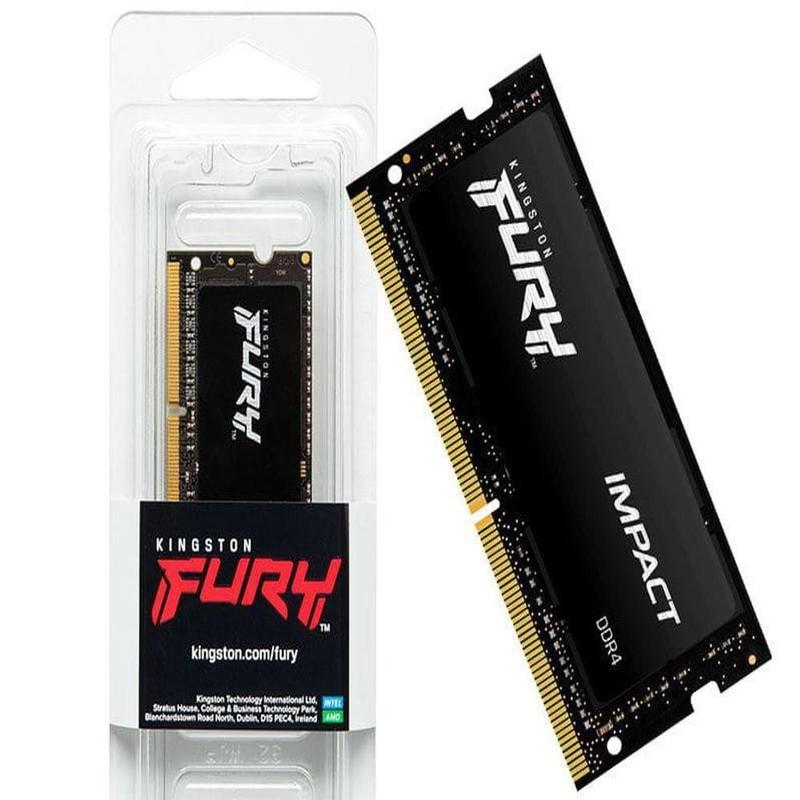 Memória Notebook Kingston Fury Impact 8gb Ddr4 3200mhz Cl20 Kf432s20ib/8
