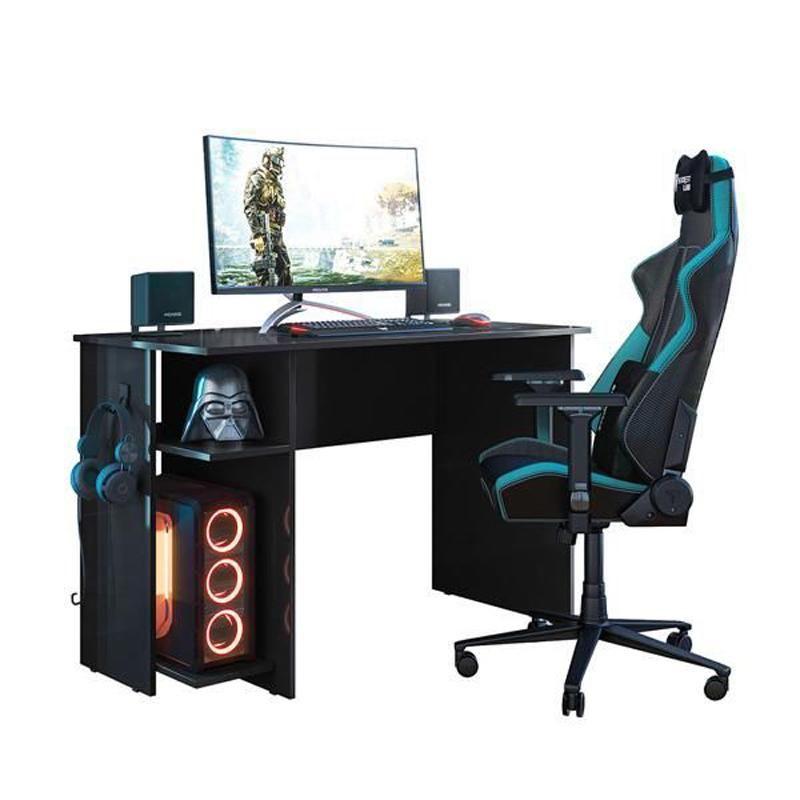 Mesa para Computador Gamer Preto Fosco/Vermelho - Fdecor