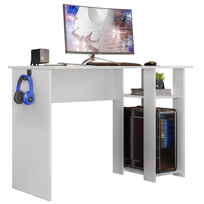 Mesa para Computador Gamer Slim Branco - Peternella