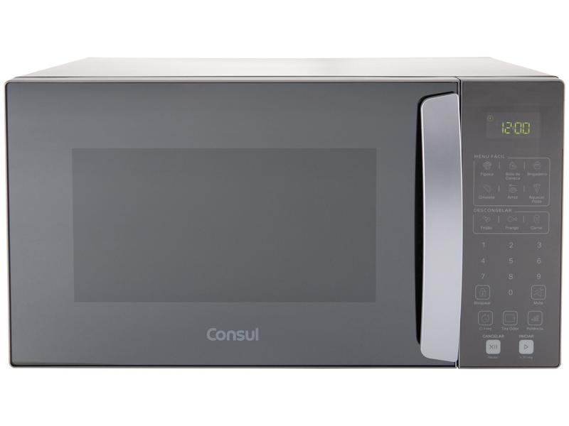 Micro-ondas Consul 32 Litros cor cinza espelhado com Menu Fácil - CMS46AR 110V
