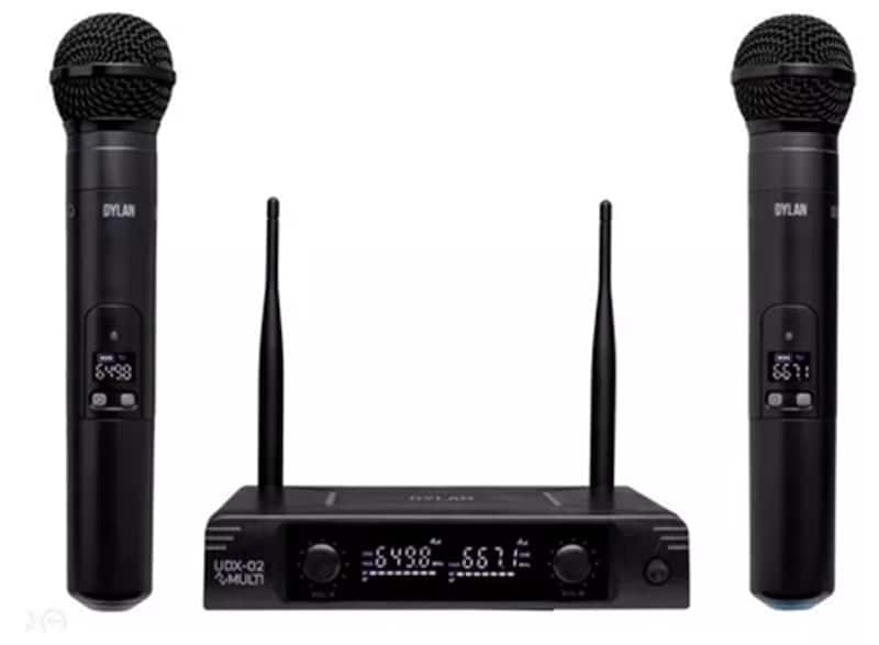 Microfone Sem Fio Duplo UHF - Dylan UDX-02 Multi
