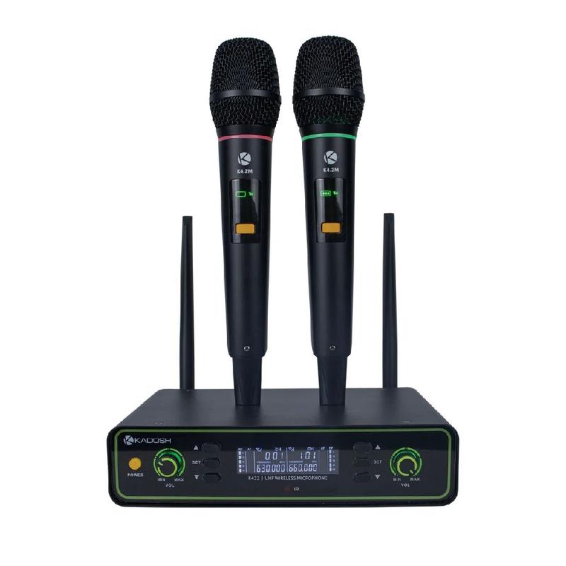Microfone Sem Fio Kadosh K-422M UHF Duplo