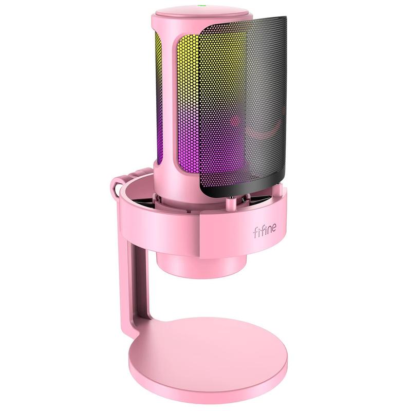 Microfone Gamer USB Fifine Ampligame A8 Branco