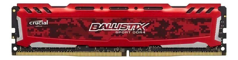 Micron Crucial Ballistix Sport Lt Bls4g4d240fs 4gb Vermelho