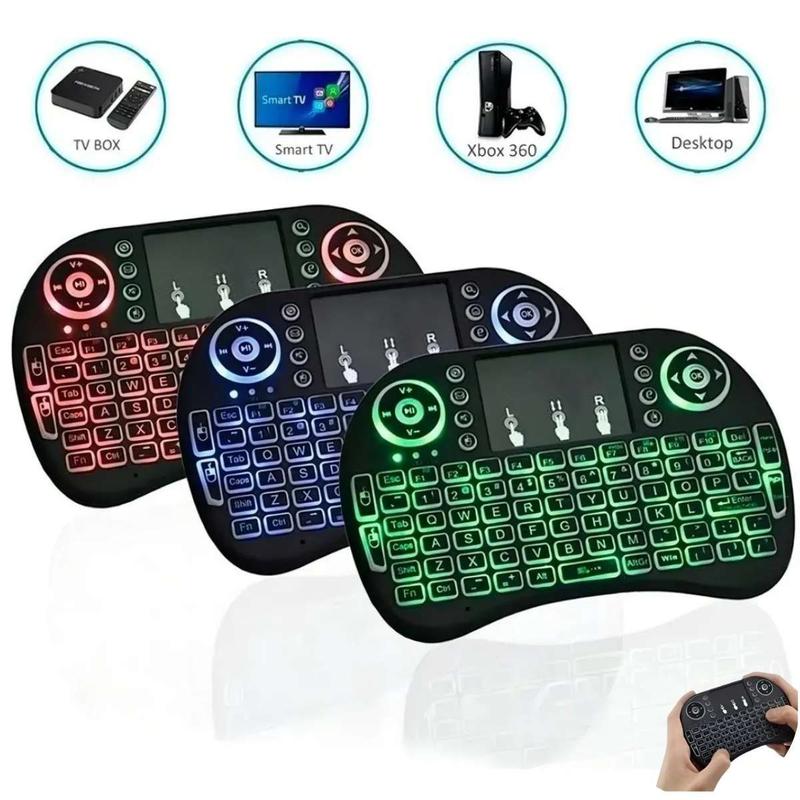 Mini Teclado Wireless RGB Iluminado Recarregável