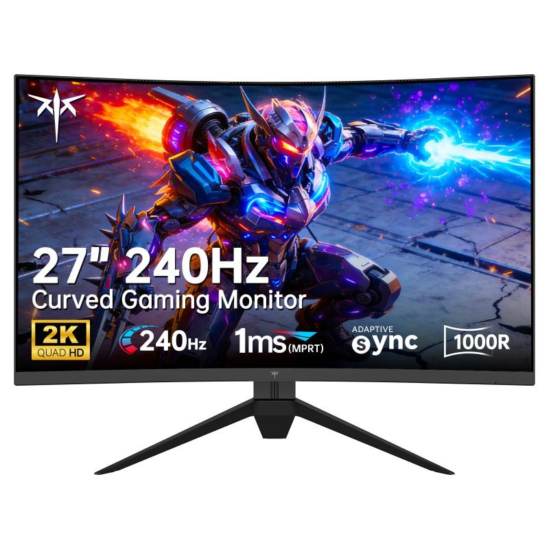 Monitor Curvo KTC H27S25E 27" 240Hz 2K QHD 1000R