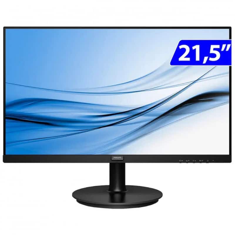 Monitor Gamer 221V8LB VA 21,5 Wide Full HD HDMI VGA Philips