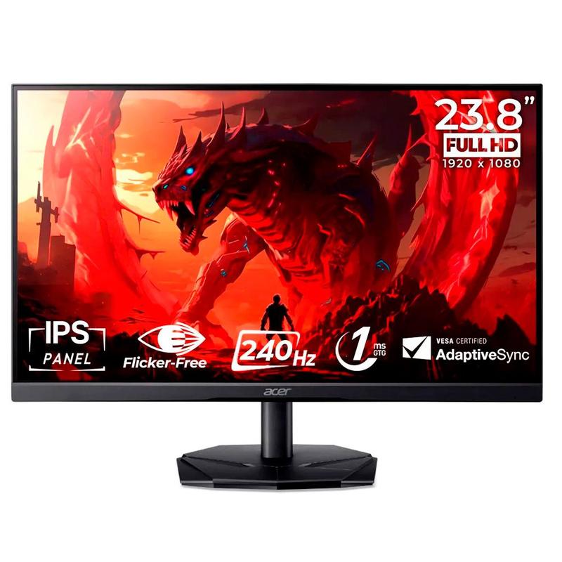 Monitor Gamer Acer Nitro 23.8 pol. KG240Y W3biip LED Fhd 1 Ms 240 Hz