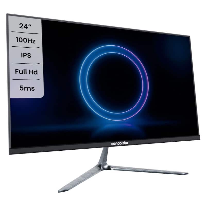 Monitor Gamer Concórdia 24" H238D IPS Full HD 100Hz FreeSync sRGB 100% HDMI DisplayPort VESA LED