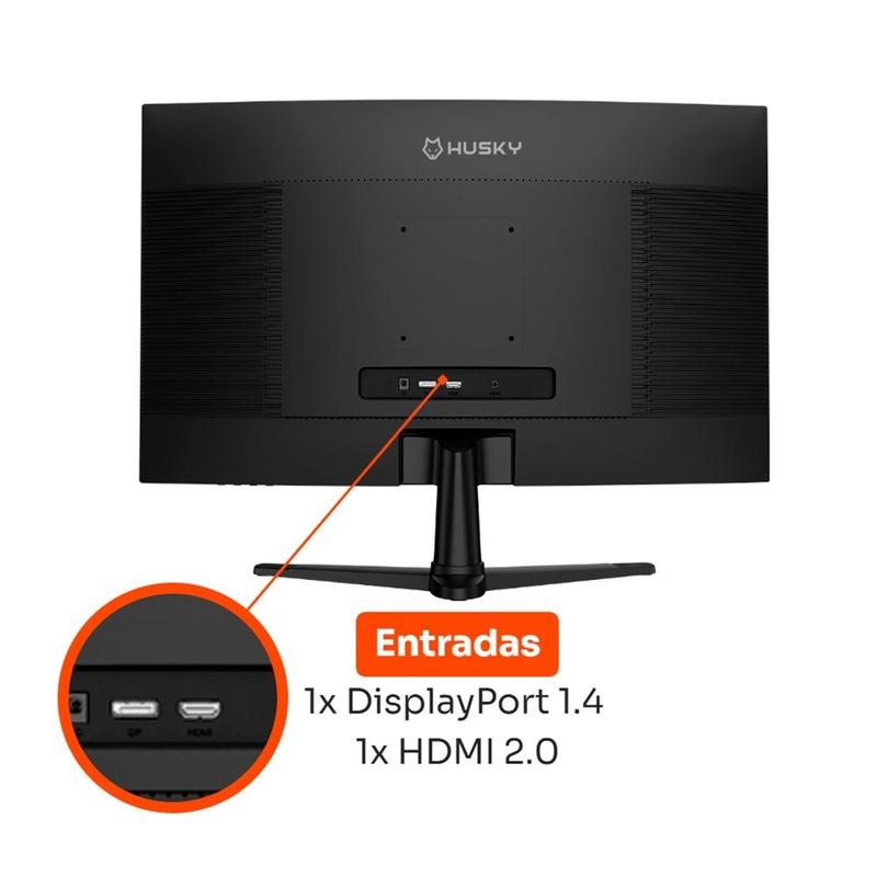 Monitor Gamer Curvo Husky Boreal 24", Fhd, 240hz, 1ms, Adaptive Sync, Va, Displayport e Hdmi, Hdr - Hmg00524pt