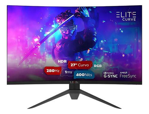 Monitor Gamer Hi Level Elite Curve 27 , 280hz, W2717rec-v2 Cor Preto