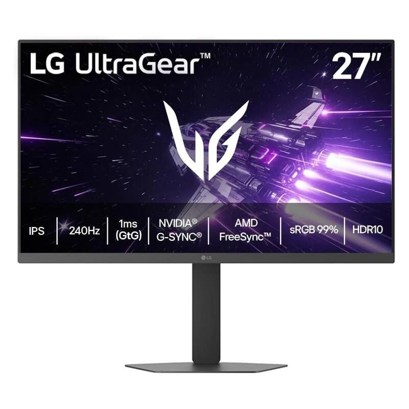 Monitor Gamer LG UltraGear 27Pol Full HD 1920x1080 240Hz Tela IPS Ajuste Pro…