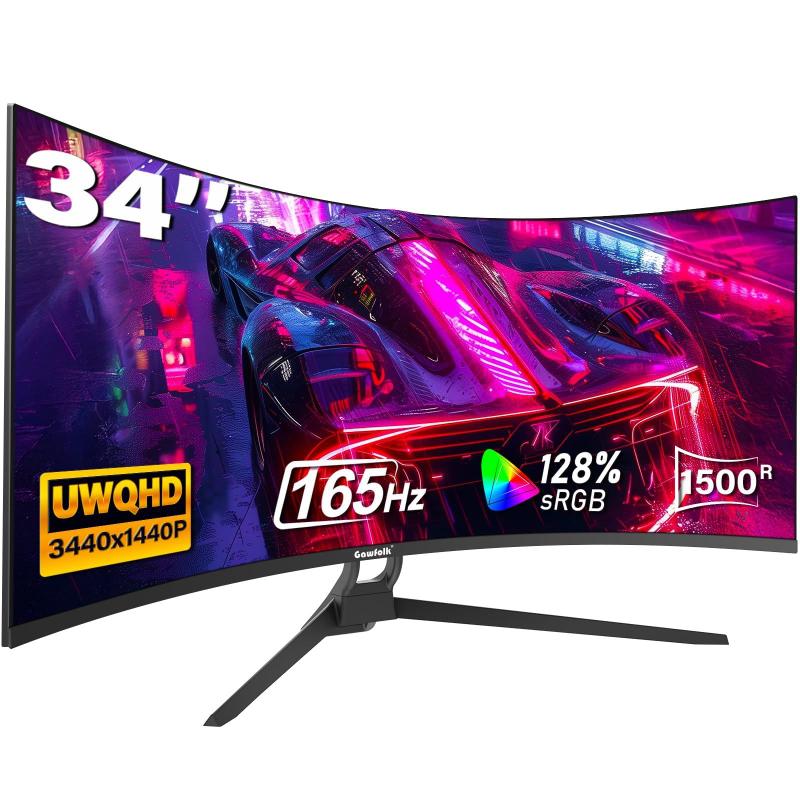 Monitor Gawfolk Curvo Ultrawide 34" 165Hz 3440x1440
