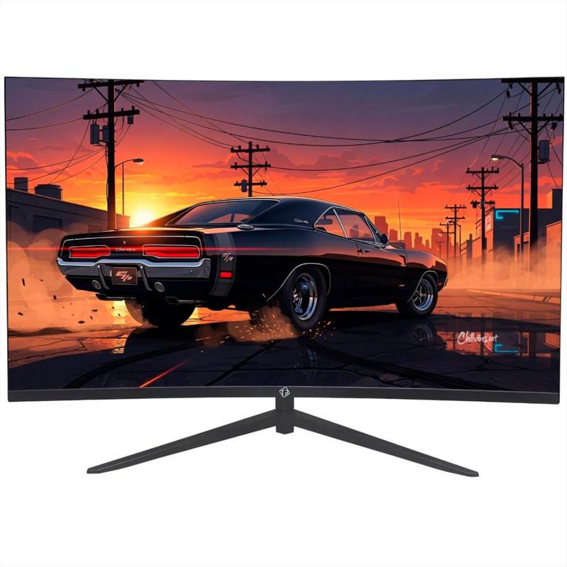 TRONOS Monitor Gamer Curvo LED, 31.5 Polegadas, Preto, Widescreen, R1500, 100Hz, 5ms, Para Gaming