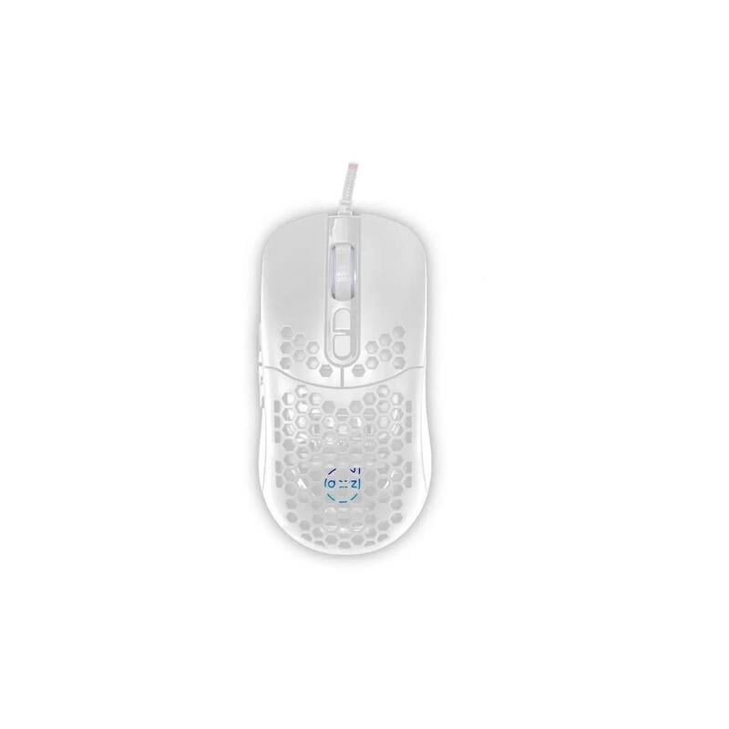 Mouse gamer dazz horus 12.000 dpi usb 2.0 branco com rgb