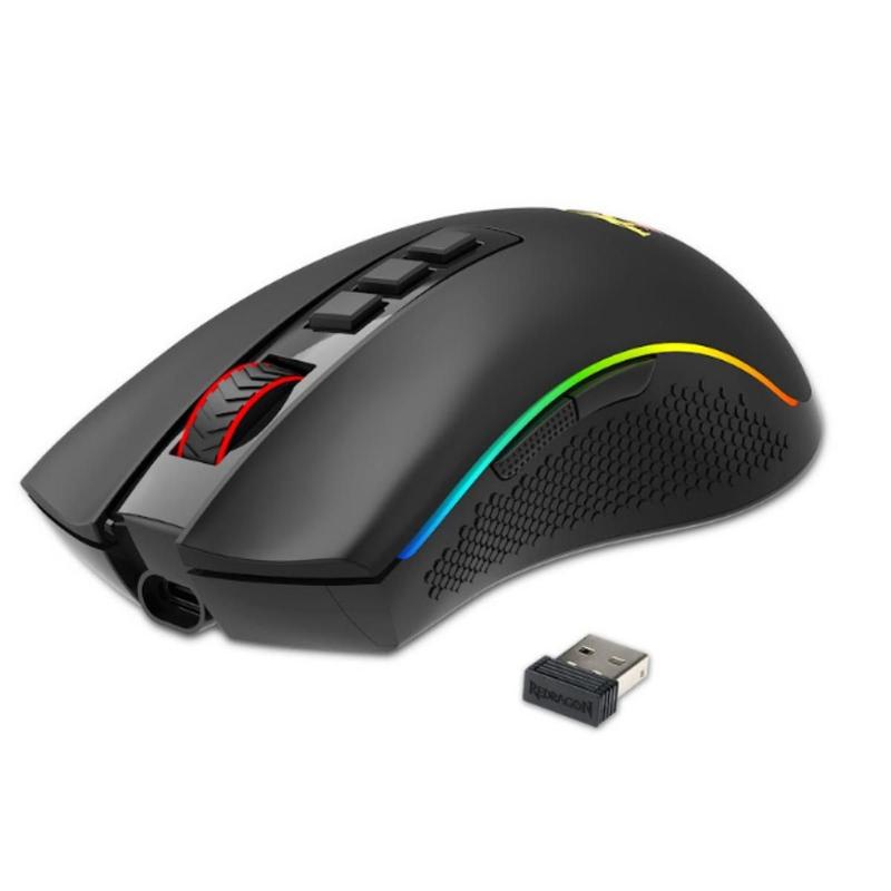 Mouse Gamer Redragon Cobra Pro Sem Fio Preto Paw3335 Dpi 16k