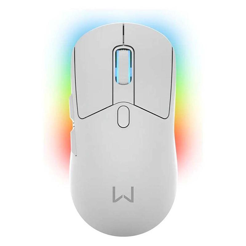 Mouse Gamer Sem Fio Com Base Warrior 6 Botões MO422 Branco