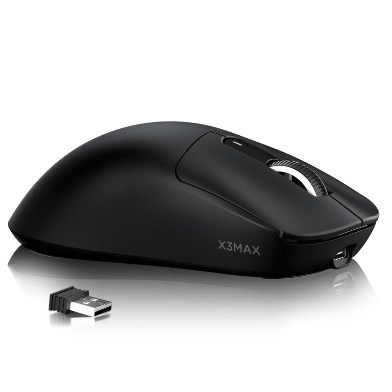 Mouse Gamer Sem Fio MAMBASNAKE Attack Shark X3MAX - Preto