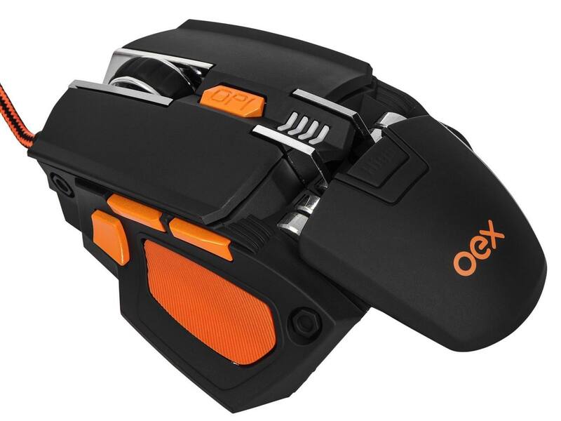 Mouse Gamer Sensor Óptico 5200dpi OEX - Cyber MS306