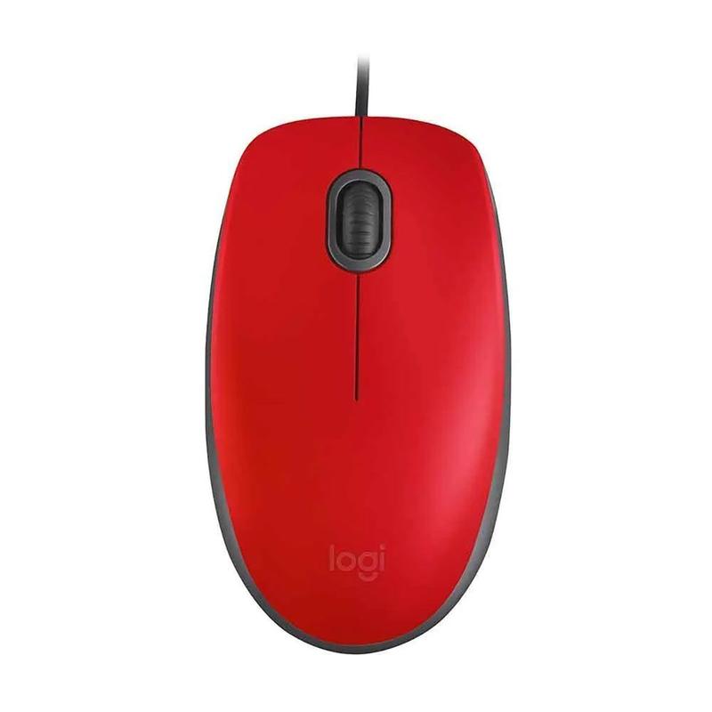 Mouse optico usb m110 silent vermelho logitech 910-006755