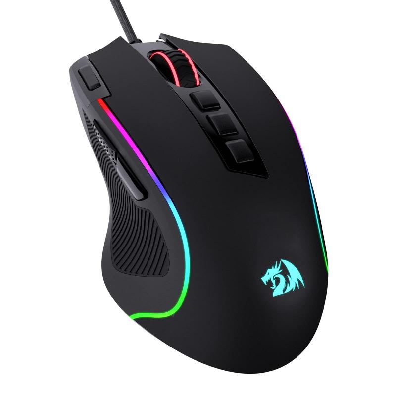 Mouse para jogos Redragon M612 Predator RGB 8000 DPI com fio