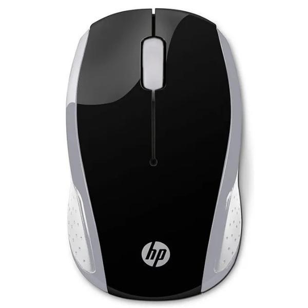 Mouse Sem Fio HP 200 Sensor Óptico 1000 DPI Ambidestro Conexão 2.4GHz USB Portátil Com Pilhas Inclusas
