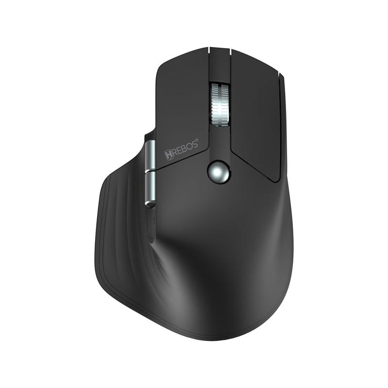 Mouse Sem Fio Hrebos IF602 Prometheus 4000DPI Vertical Preto