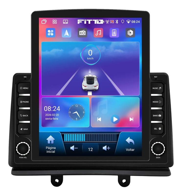 Multimidia Tesla Fiat Doblo 2002 A 2021 Android 15 4gb 64gb Sem Comando no Volante 2002, 2021