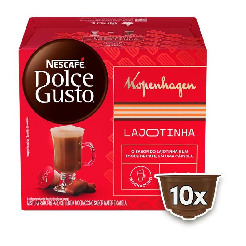 NESCAFÉ DOLCE GUSTO Mochaccino Lajotinha Kopenhagen - 10 CÁPSULAS