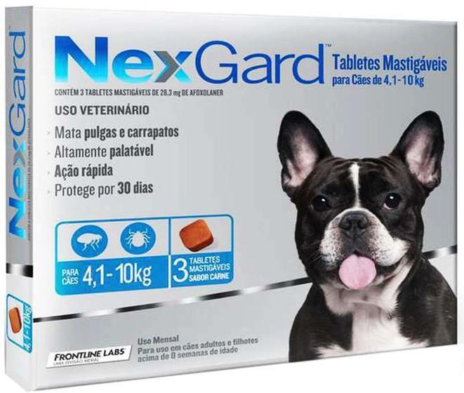 Nexgard 4 a 10kg - 3 comprimidos