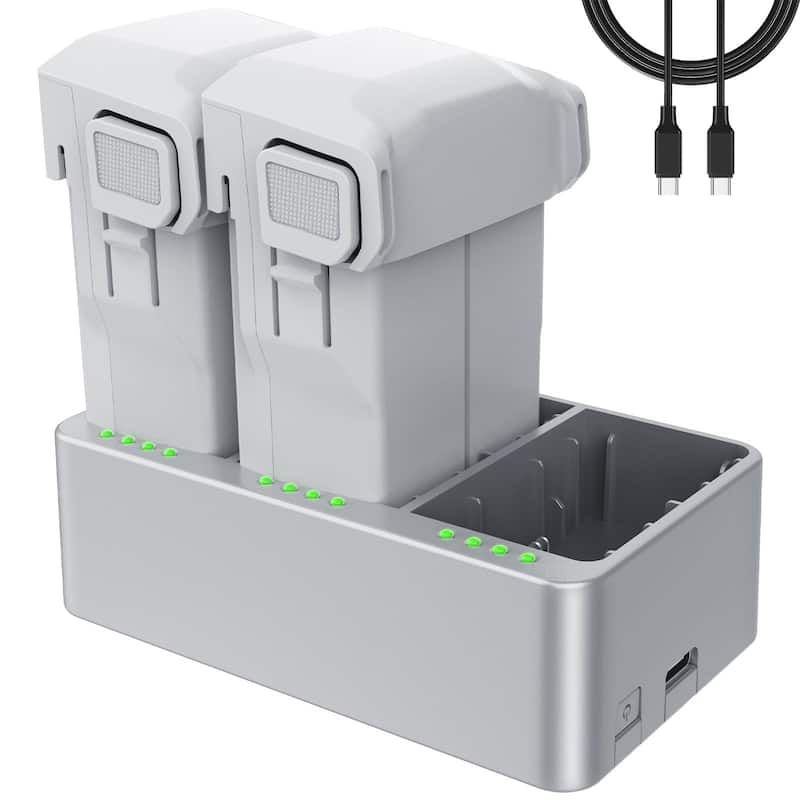 Pacote de 2 baterias com carregador Artman Mini 3/4 Pro para DJI