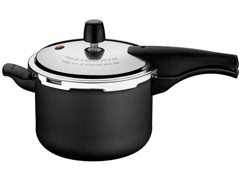 Panela De Pressão 4,5l 20cm Vancouver Antiaderente Grafite - Tramontina