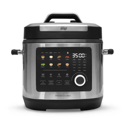 Panela De Pressão 6 Litros Painel Digital Touch Wap Wppe6 127v Preto E Cinza 60 Hz