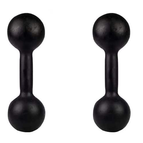 Par Halter Bola Pintado 4kg Para Ginastica e Musculação
