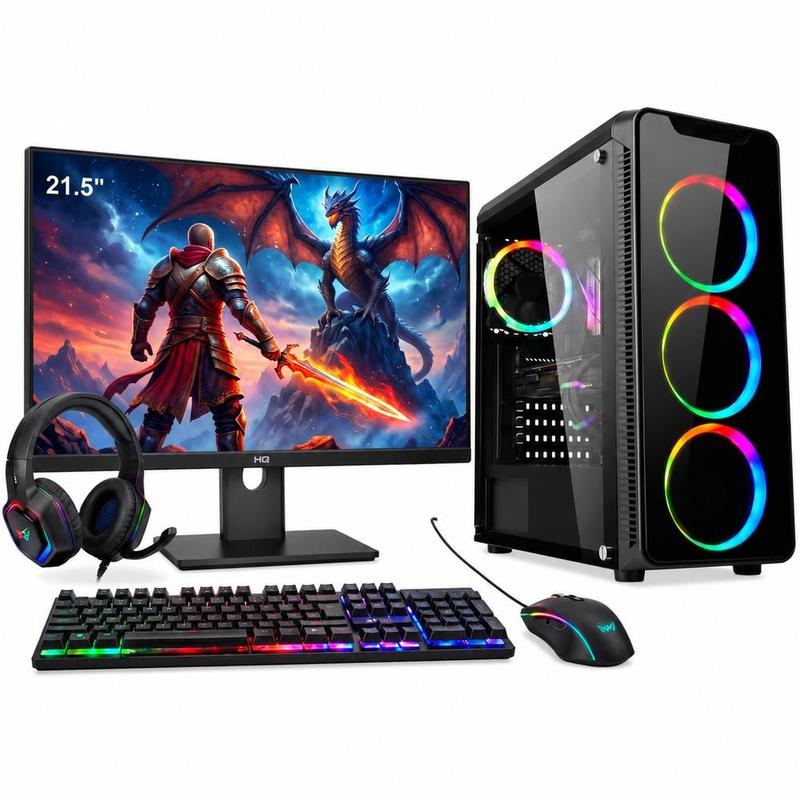 PC Gamer 3Green Intel Core i7, RX 580 8GB, 16GB, SSD 512GB, Windows 10 Pro Preto 3GGW01