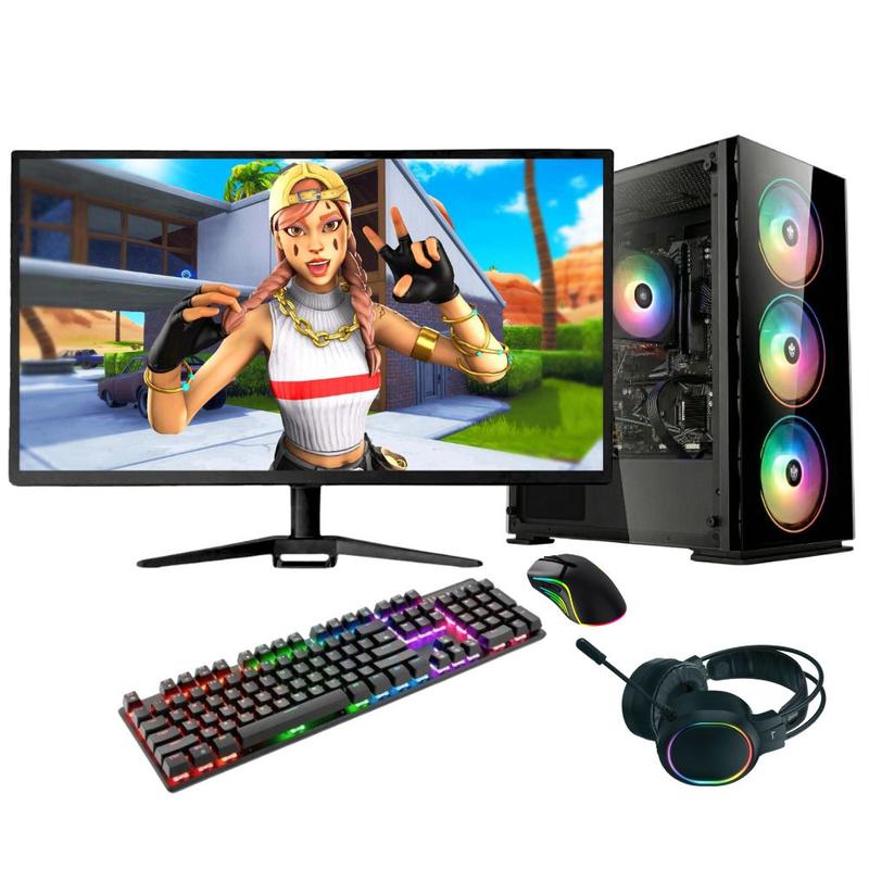 PC Gamer Completo BluePC FIRE - AMD Ryzen 7 5700G, 32GB DDR4, Radeon VEGA, SSD 1TB, Fonte 500W, Monitor 20" 75Hz - PG2E-1049FI