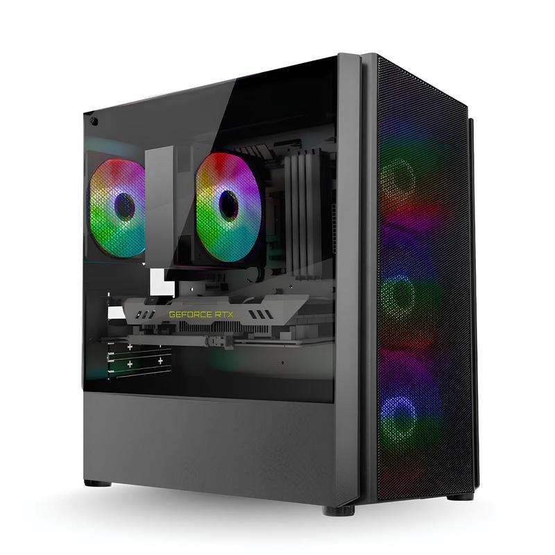 PC Gamer LUDIC by BluePC - AMD Ryzen 7 5700X, Geforce RTX 4060 8GB, 16GB RAM, SSD 512GB M.2 NVMe, Watercooler, Fonte 600W 80 Plus - PGBP-1165LUD