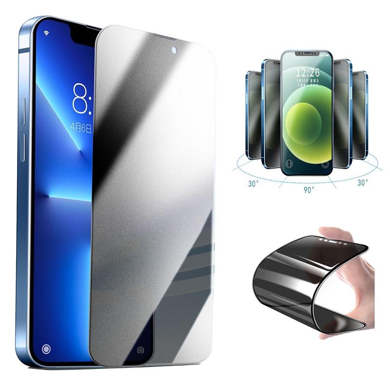Película Cerâmica Privacidade Fosca Compatível Com iphone 11 12 13 14 15 16 17 Pro Max Plus Flexível Tamanho:iphone 17 p