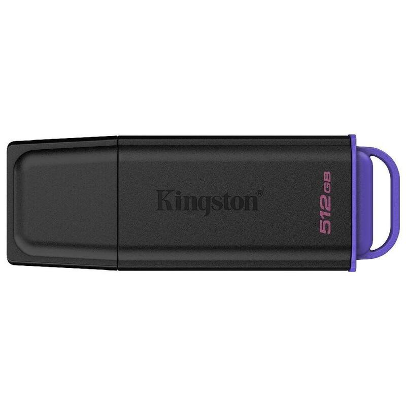 Pen Drive 512GB Kingston DataTraveler Exodia, USB 3.2, Preto e Roxo - DTXG2/512GB