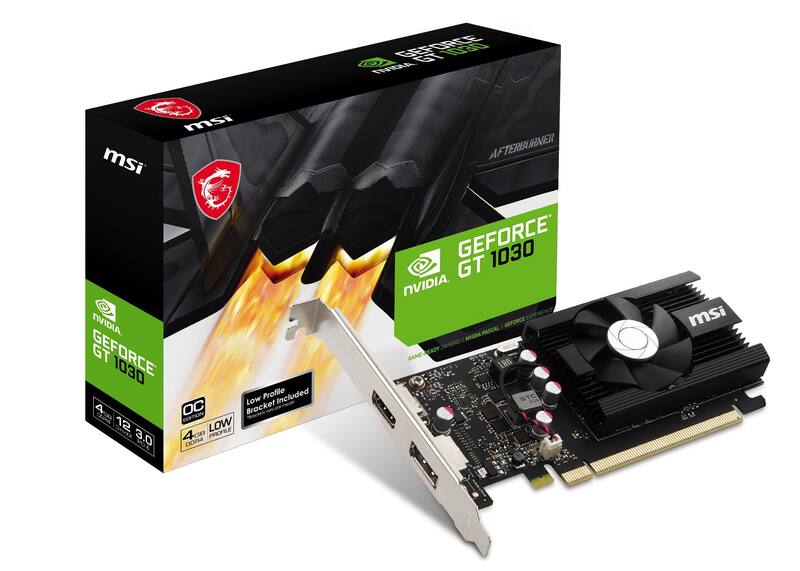 Placa de Vídeo MSI GeForce GT 1030 Gaming - 4GB GDDR4