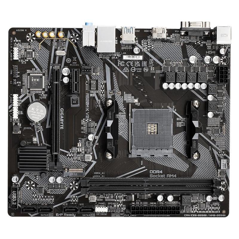 Placa Mãe AM4 Gigabyte A520M K V2