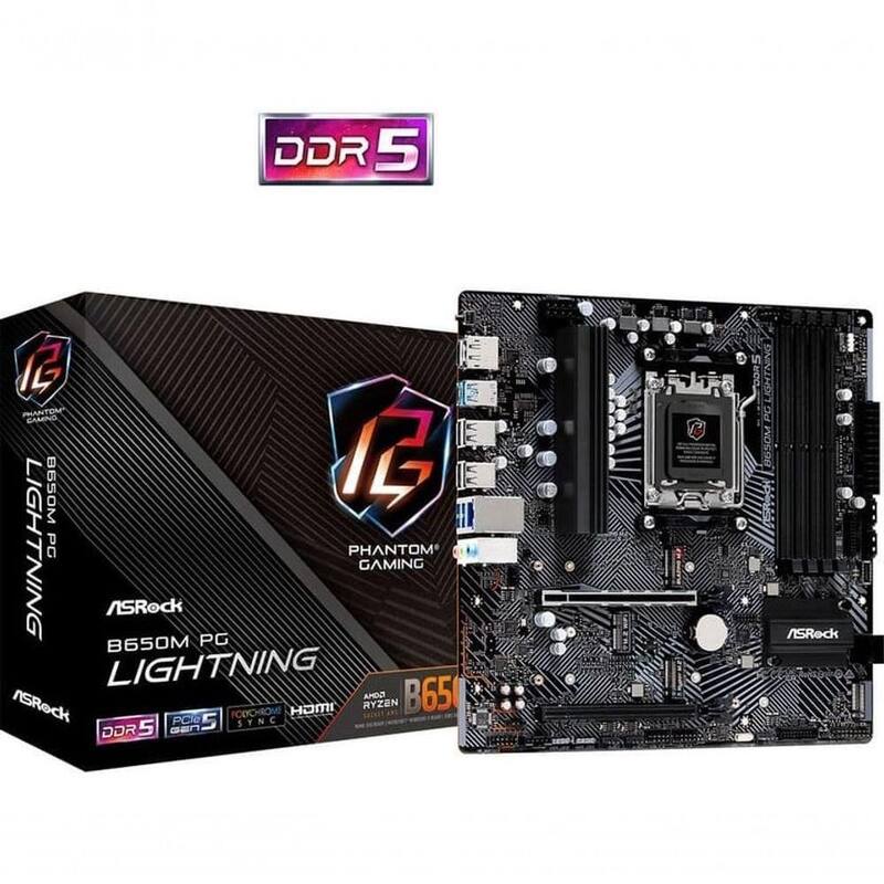 Placa Mãe Asrock B650M PG Lightning DDR5 7200MHz USB-C 2.5Gigabit
