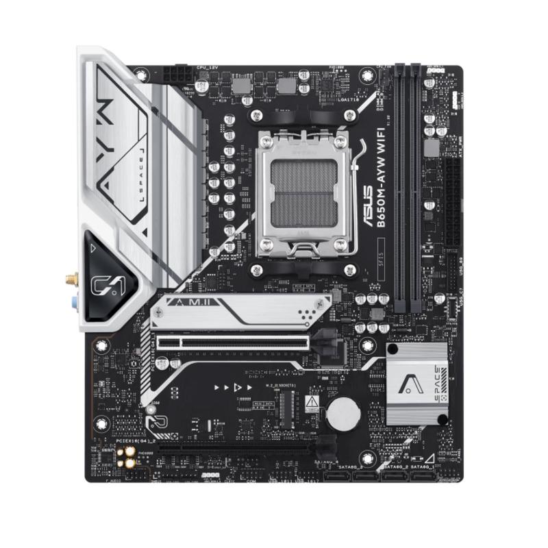 Placa-mãe Asus B650m-ayw Wifi Amd AM5 B650 DDR5 Matx M.2 Pcie 5.0