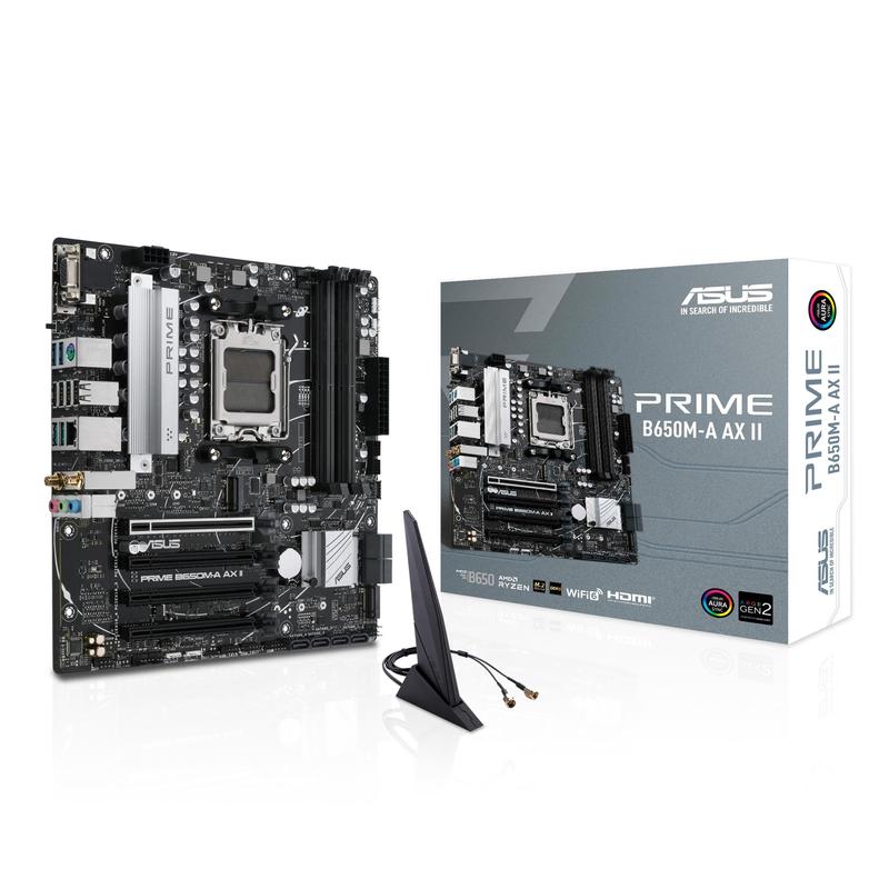 Placa-Mãe ASUS Prime B650M-A AX II - AMD B650 AM5 Ryzen