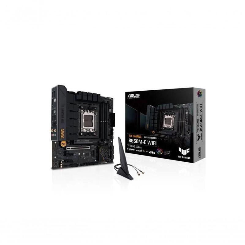 Placa Mãe Asus TUF Gaming B650M-E Wifi com Socket AM5 e DDR5 Preta
