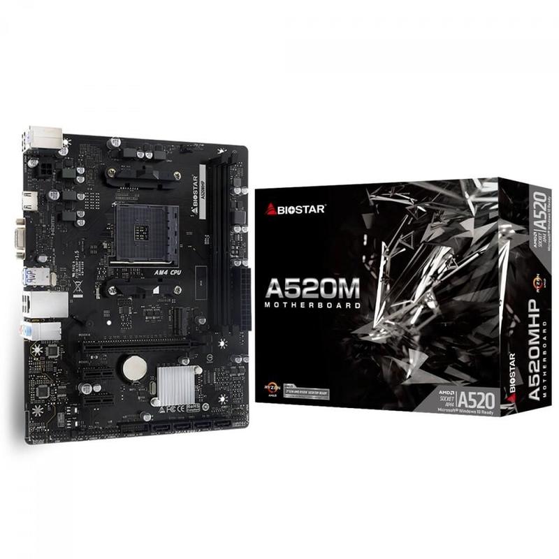 Placa Mãe Biostar A520m Ddr4 Am4 Matx M.2 Hdmi A520mhp Ver 6.0