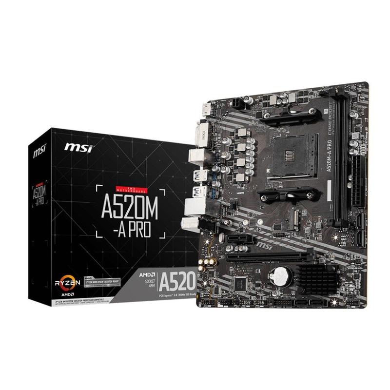 Placa Mãe Msi A520ma Pro AM4 2xddr4 Amd A520 Matx