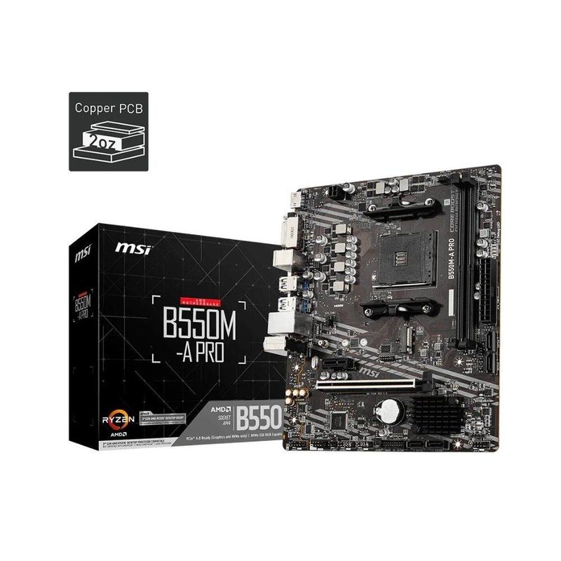 Placa-mãe Msi B550m-a Pro, Amd, AM4, Micro-atx, DDR4 - B550mapro